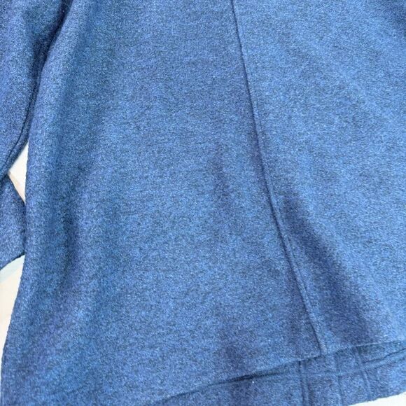 J. Jill Pure Jill Jacket Womens Large Blue Wool Blend Oversized Cardigan Sweater - Picture 9 of 10
